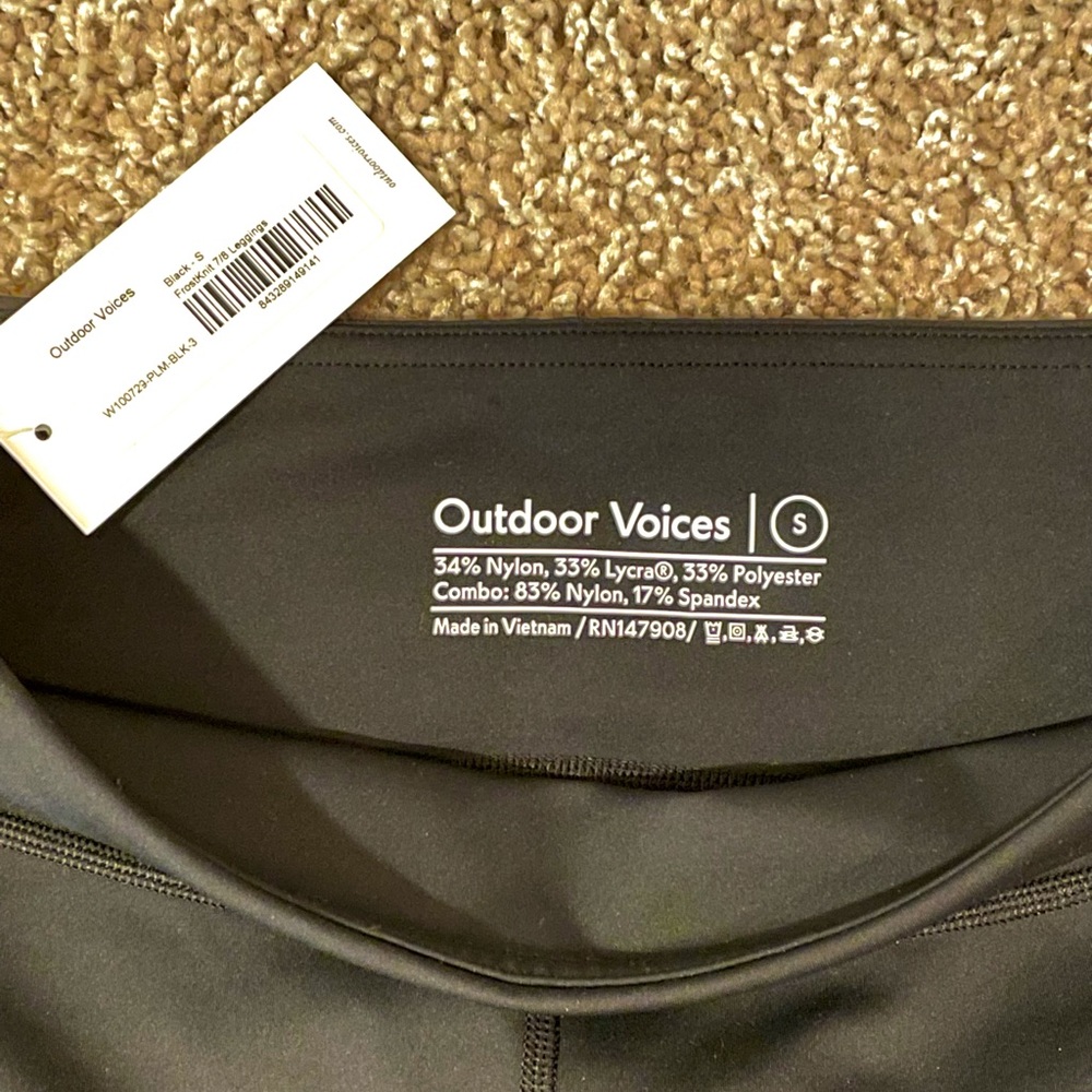 NWT Outdoor Voices Black Leggings (SMALL)